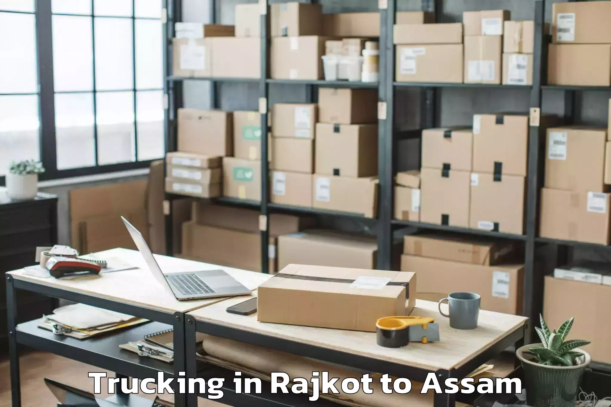 Professional Rajkot to Nagaon Trucking